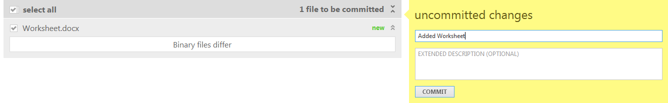 Uncommited
